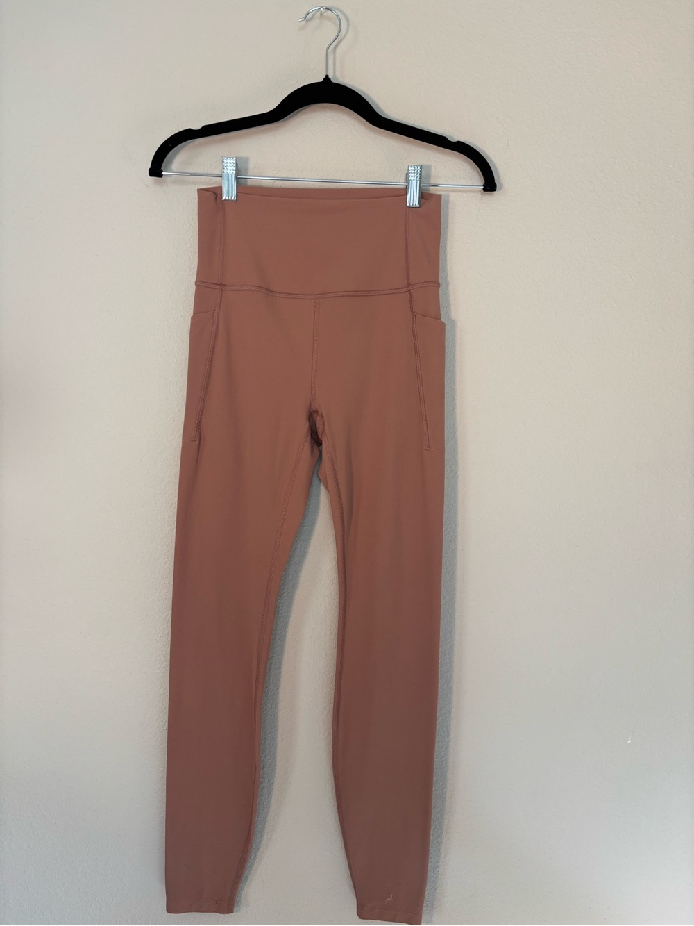 All In Motion High Rise Pocket Leggings Dusty Rose Size Small Athletic Yoga